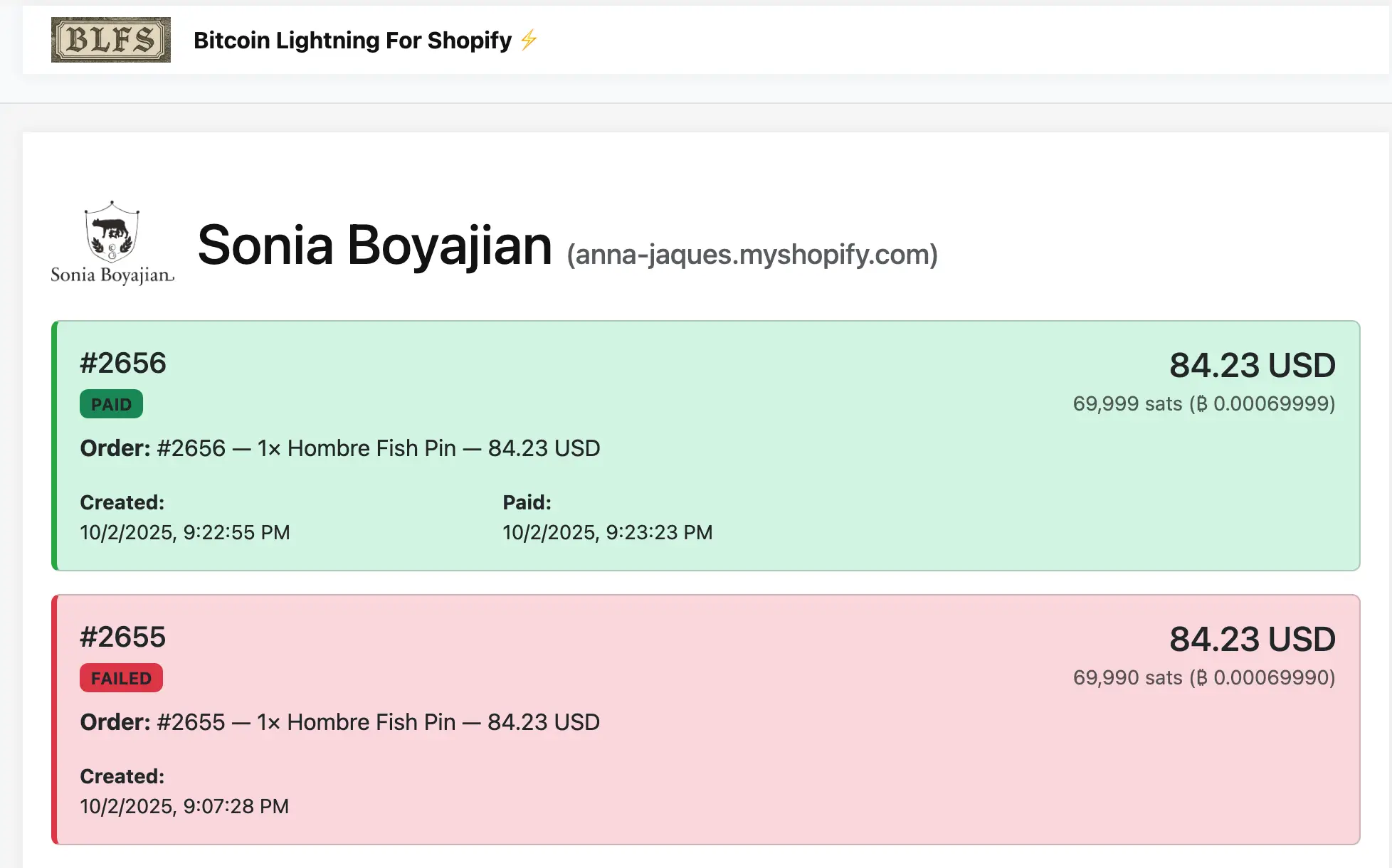 Verify in the merchant portal - you may see both failed test attempts and successful orders