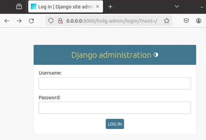 LNDG Login Page