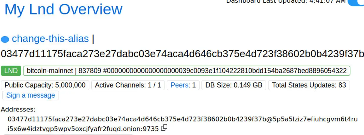 Basic info about your node from LNDG