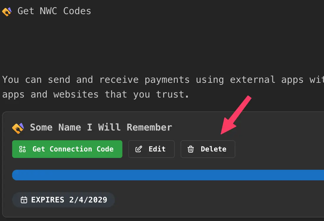 Delete NWC codes you're no longer using