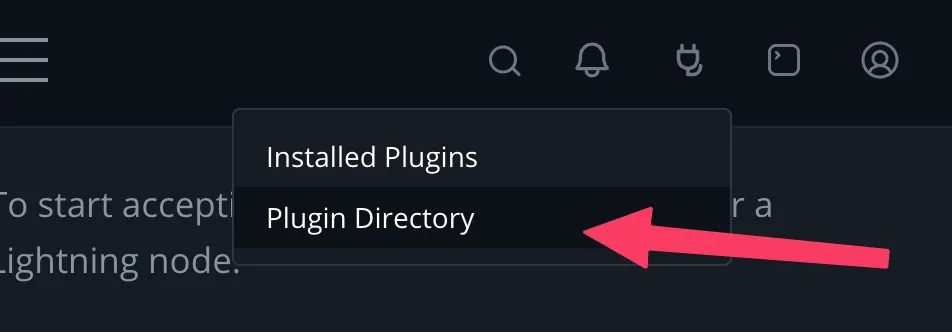 Click 'Plugin Directory'