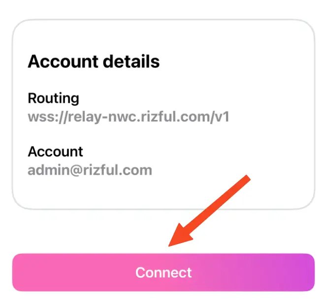 Tap 'Connect'