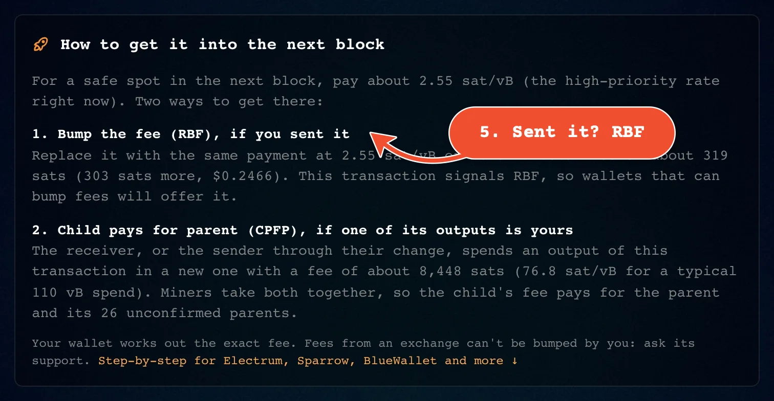 If you sent it: replace it with a higher fee (RBF)
